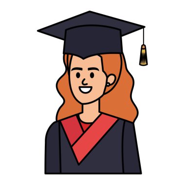 Genç bayan öğrenci karakter olarak mezun oldu