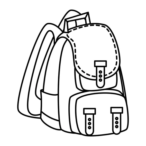 Κάμπινγκ εικονίδιο αξεσουάρ τσάντα ταξιδιού — Διανυσματικό Αρχείο