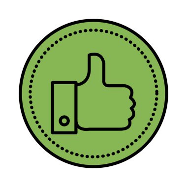 Sosyal medya simgesi gibi el