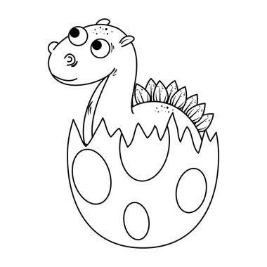 yeni doğan diplodocus kabuk kırma