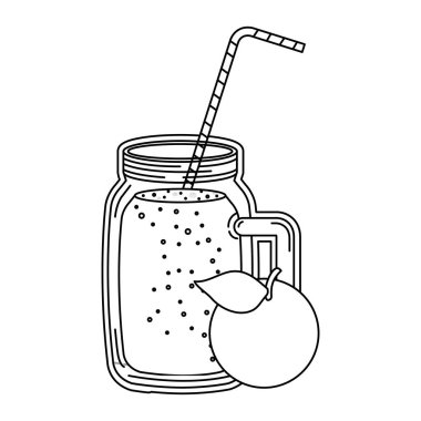 saman ile meyve suyu portakal meyve içecek kavanozu