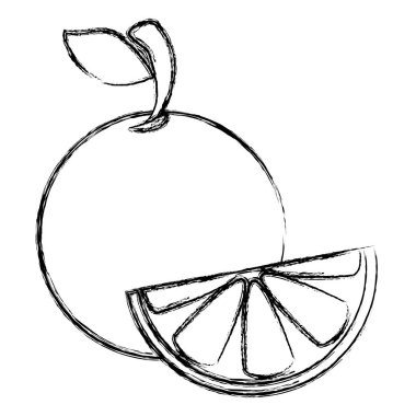 yarım taze meyve sağlıklı turuncu