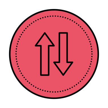 oklar yön yukarı ve aşağı simgesi