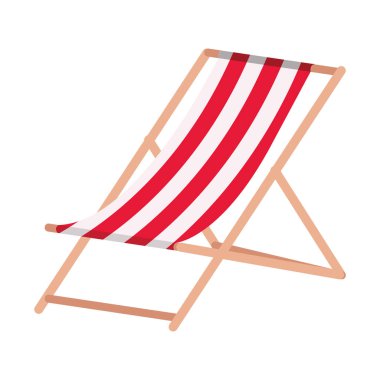 sandalye plaj yaz izole simgesi