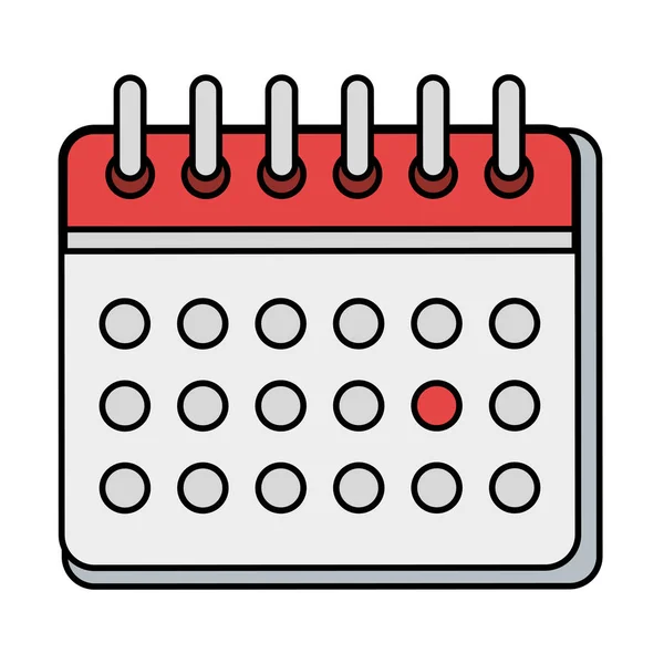 Kalendářní datum připomenutí ikona vektorový obrázek — Stockový vektor