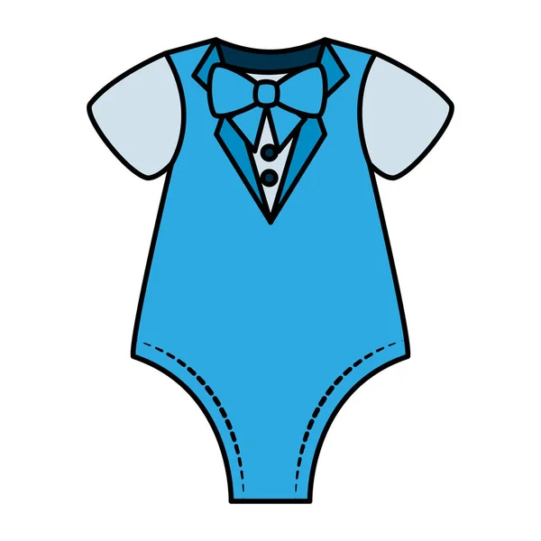 Cute Baby Boy ubrania ikona — Wektor stockowy