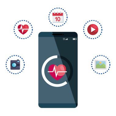 kalp kardiyo ve uygulamaları ile akıllı telefon