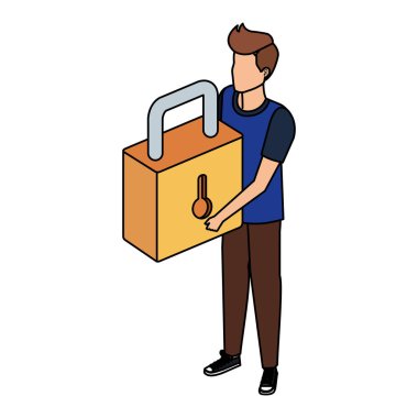 adam kaldırma güvenli asma kilit