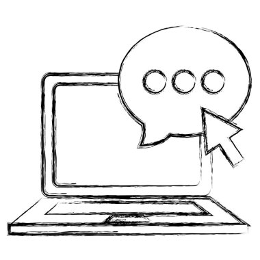 dizüstü bilgisayarınızla konuşma balonu