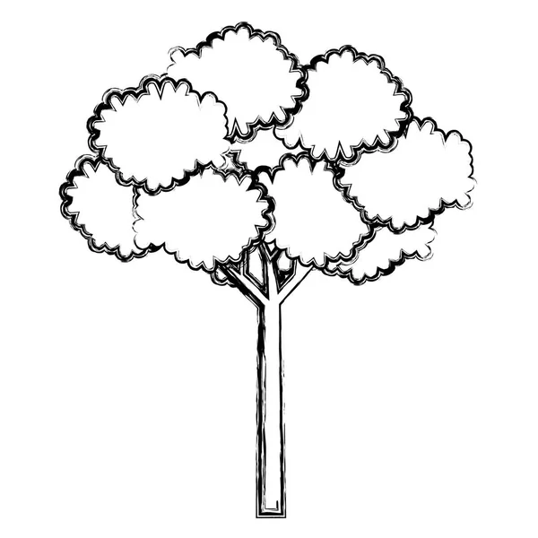 Árvore planta ícone natural —  Vetores de Stock