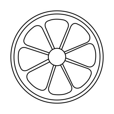 meyve narenciye taze simge yarım turuncu