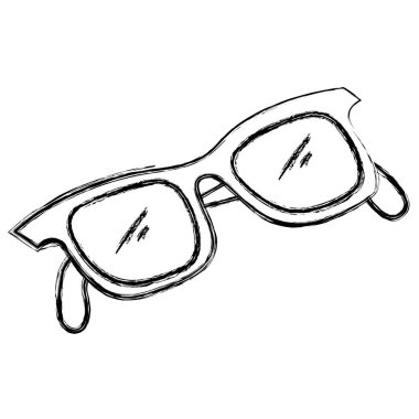 göz gözlük izole simgesini