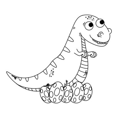 onların yumurta komik karakter anne tyrannosaurus rex bakım