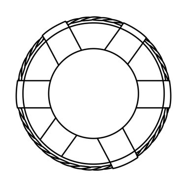 float cankurtaran deniz izole simgesi