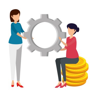 Kadınlar madeni paralarla vites yükseltiyor.