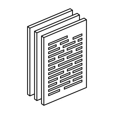 kağıt belge dosyaları yalıtılmış simgesi