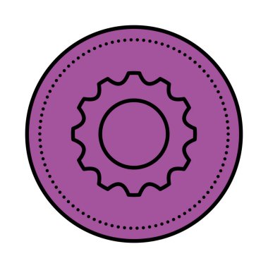 dişli makine ayarları izole edilmiş simge