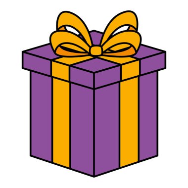hediye kutusu izole edilmiş simge