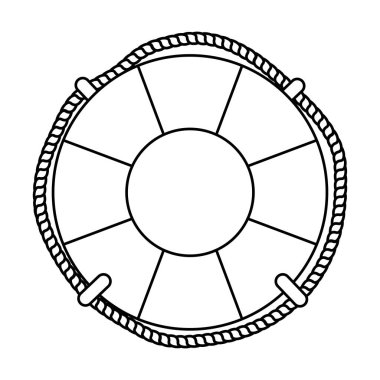 deniz float gemi izole simgesi
