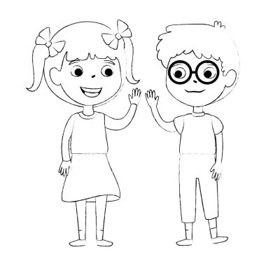 küçük çocuklar çift karakter