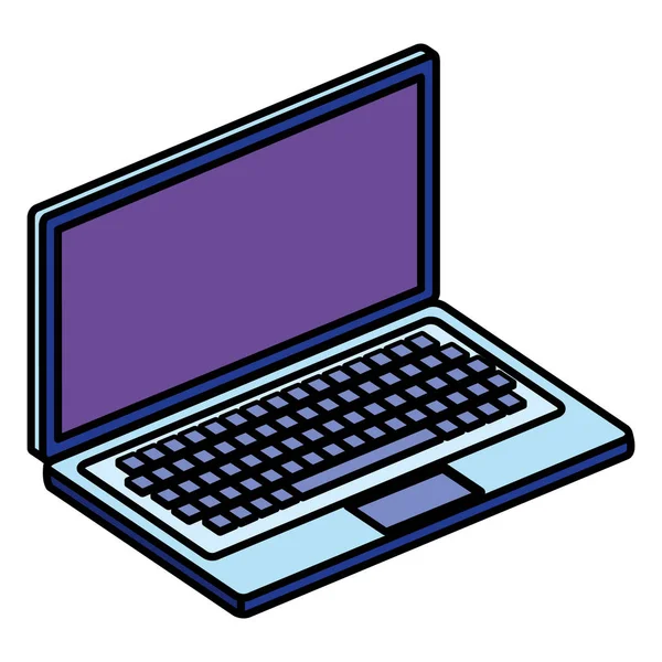 Geïsoleerde pictogram voor laptop computer — Stockvector