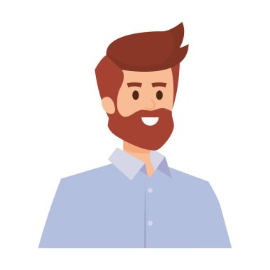 sakallı karakterli yetişkin baba