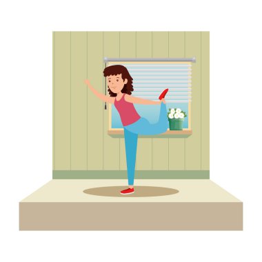 spor salonunda exercice pratik mutlu atletik kız