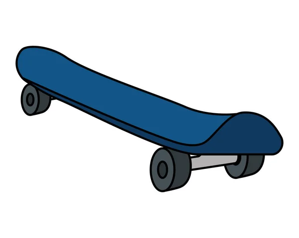 Skate board icono elemento deportivo — Archivo Imágenes Vectoriales