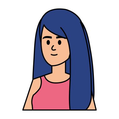 güzel genç kadın avatar karakteri