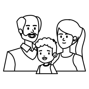 küçük oğlu ile yetişkin anne çift