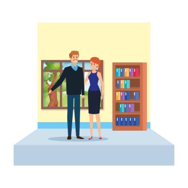 okul sınıfında öğretmen çift