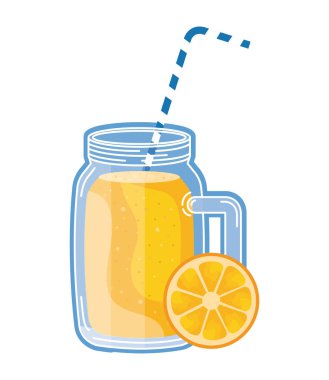 saman ile meyve suyu portakal meyve içecek kavanozu