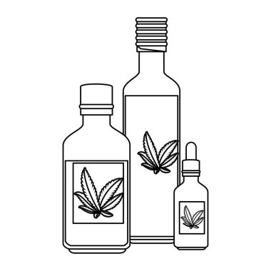 esrar özü ürünleri ile şişeler