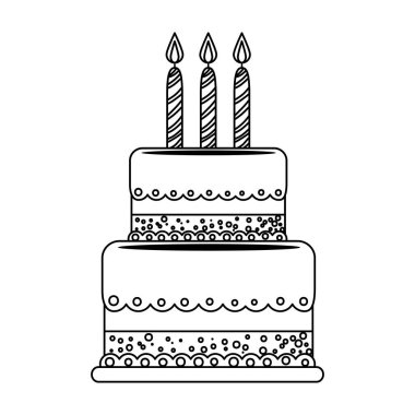 mumlar ile tatlı kek fırın