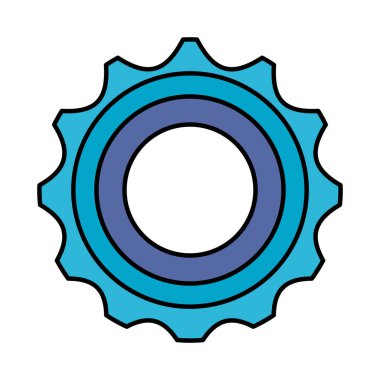 dişli makine ayarları izole edilmiş simge