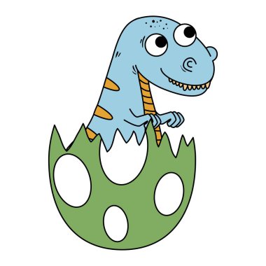 sevimli yenidoğan tyrannosaurus rex kırma kabuk