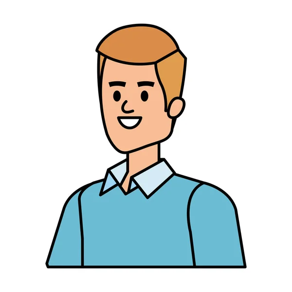 Elegant businessman avatar character vector illustration — Stock Vector