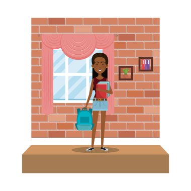 güzel ve genç kadın oturma içinde