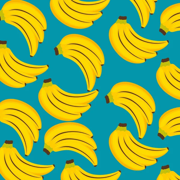 香蕉新鲜水果图案 — 图库矢量图片