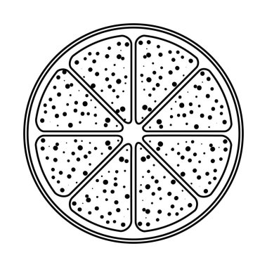 turuncu yarım narenciye yaz simgesi