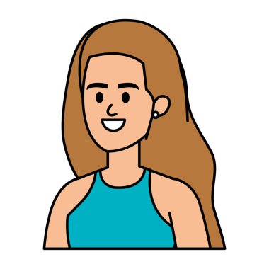 zarif iş kadını avatar karakter vektör illüstrasyon