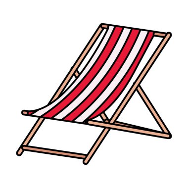 sandalye plaj yaz izole simgesi