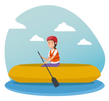 kız eğitim kano fitness etkinliği