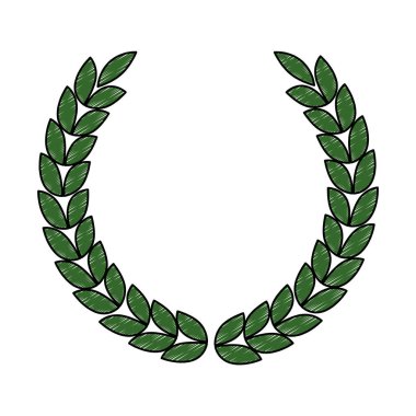 yaprakların çelenk taç simgesi