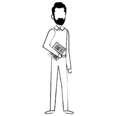 müfredat avatar karakter ile işadamı