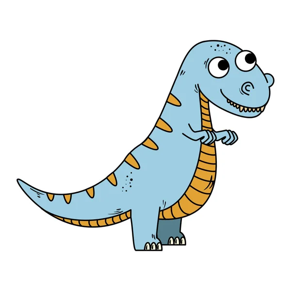 Милый персонаж комикса тираннозавра Рекса — стоковый вектор