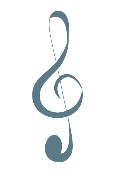 Музична нотатка фігура ізольована піктограма — стоковий вектор