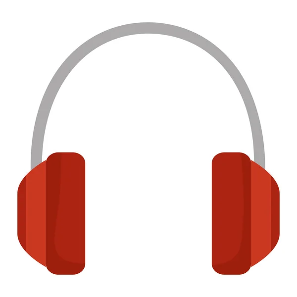Audio-Headset-Gerät isoliert Symbol — Stockvektor