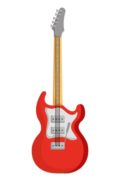 Instrument de guitare électrique icône musicale — Image vectorielle