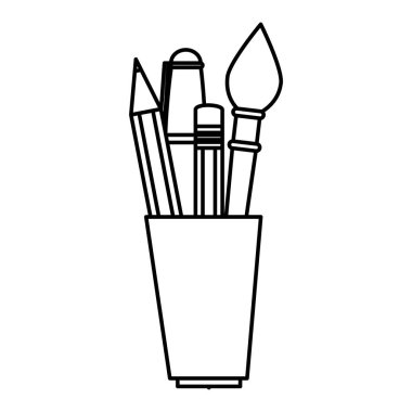 malzemeleri simgeleri ile kalem likleri